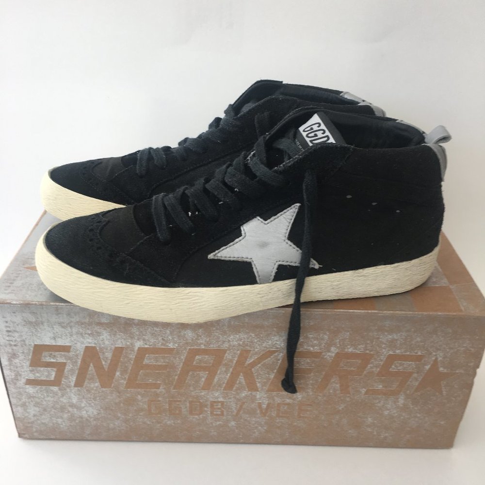 Golden Goose Black and White Sneakers